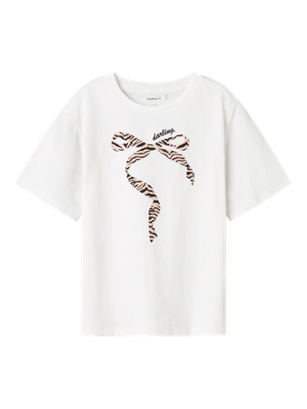 Se NAME IT T-shirt Lisemarie Bright White hos SmartKidz