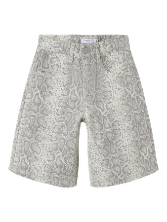 Se NAME IT High Waist Twill Long Shorts Rose Snake hos SmartKidz