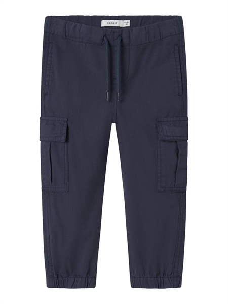 Se NAME IT Twill Cargo Bukser Ryan Mood Indigo hos SmartKidz