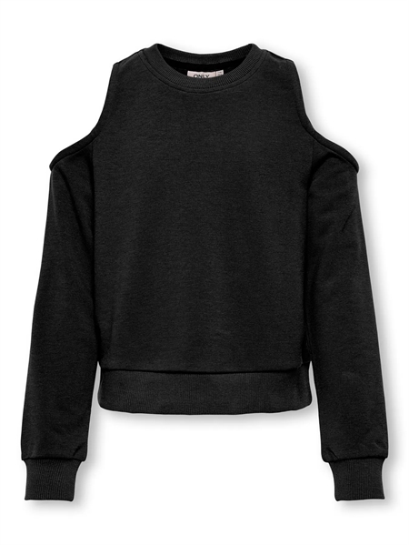 Se ONLY KIDS Off Shoulder Sweatshirt Sofia Black hos SmartKidz