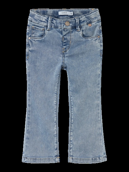 Se NAME IT Denim Bootcut Jeans Salli Light Blue Bleached hos SmartKidz