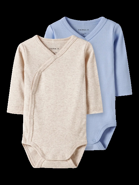 Se NAME IT 2-Pak Wrap Body Chambray Blue hos SmartKidz
