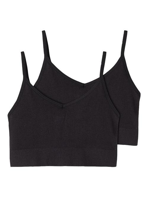 Se LMTD 2-Pak Rib Top Kailey Black hos SmartKidz