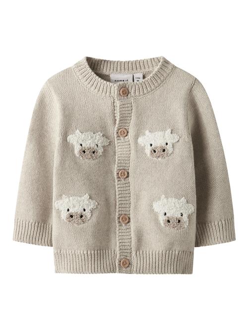 NAME IT Strik Cardigan Lional Peyote Melange