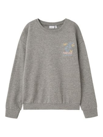 NAME IT Sweatshirt Lotte Light Grey Melange