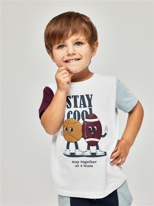 NAME IT T-shirt Kyler Bright White