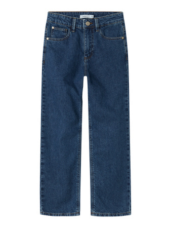 Se NAME IT High Waist Straight Jeans Rose Dark Blue Denim hos SmartKidz