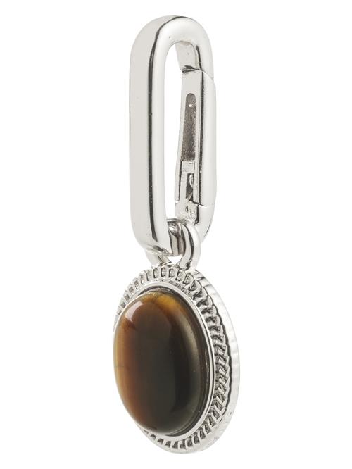 Pilgrim Pendant 'Medaljon'  brun / sølv