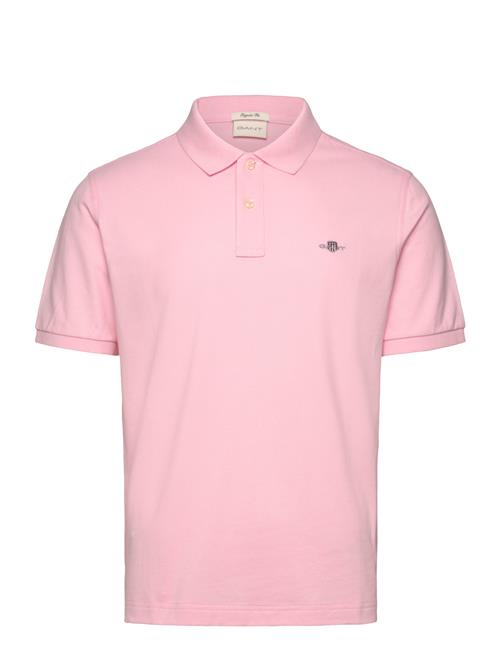 Reg Shield Ss Pique Polo GANT Pink