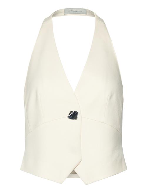 Cmtailor-Waistcoat Is A Waistcoat In A Premium Material With Halterneck, Logo Pa Copenhagen Muse White