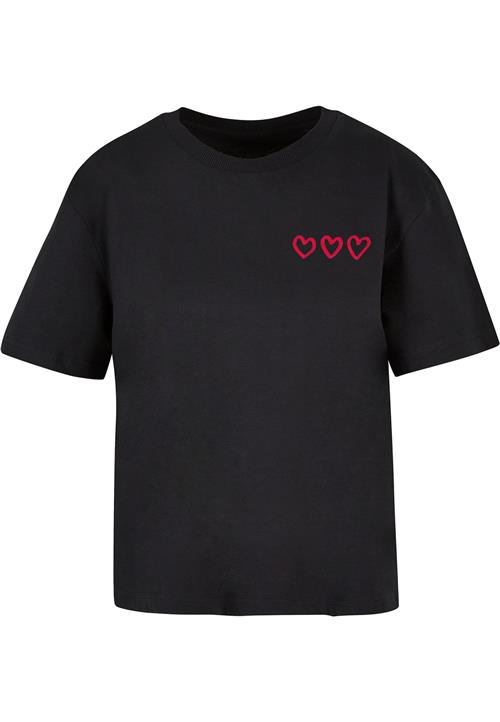 Mister Tee Shirts 'Three In A Row'  rød / sort