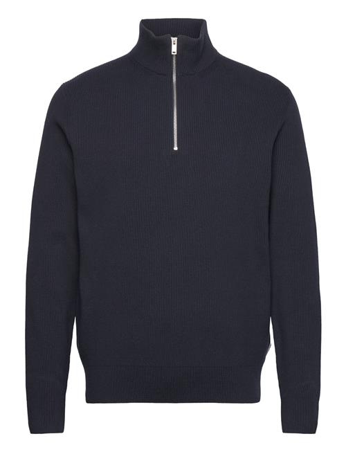 Half Zip Rib Knit Lindbergh Navy