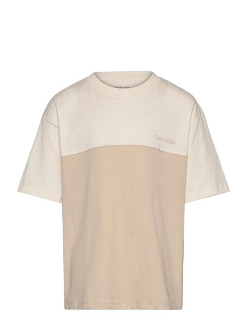 Color Block T-Shirt Calvin Klein Cream