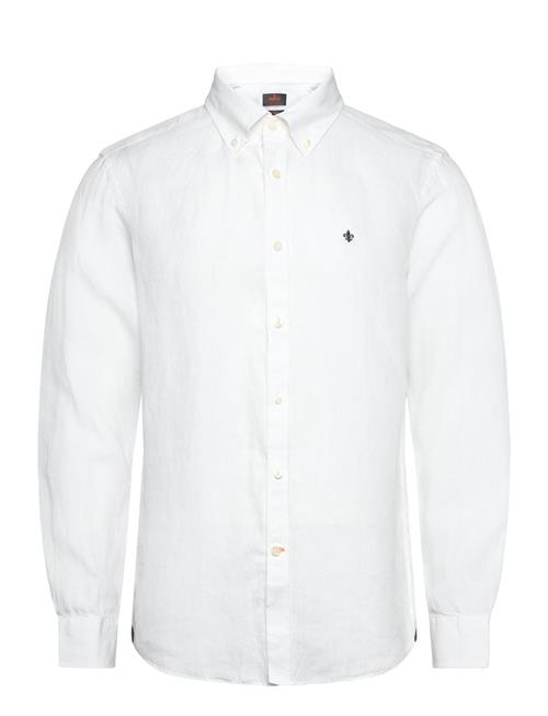 Douglas Linen Ss Shirt-Classic Fit Morris White