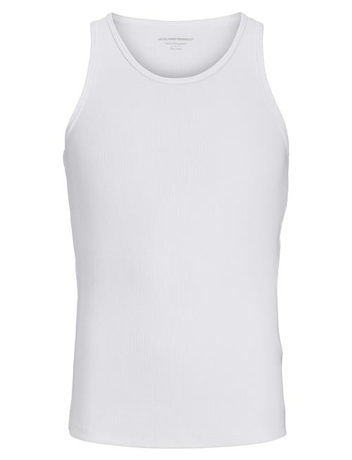 Se Jack & Jones Jorislington Rib Tank Top Jack & J S White ved Booztlet