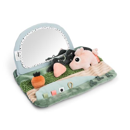 Done by Deer Tummy Time Sensory Mirror Tiny Farm Colour Mix Colour Mix One Size  Grøn  One Size  Unisex