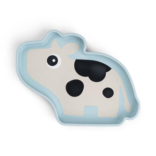 Done by Deer Silicone Stick&Stay Plate Dotti Blue Blue One Size  Blå  One Size  Unisex