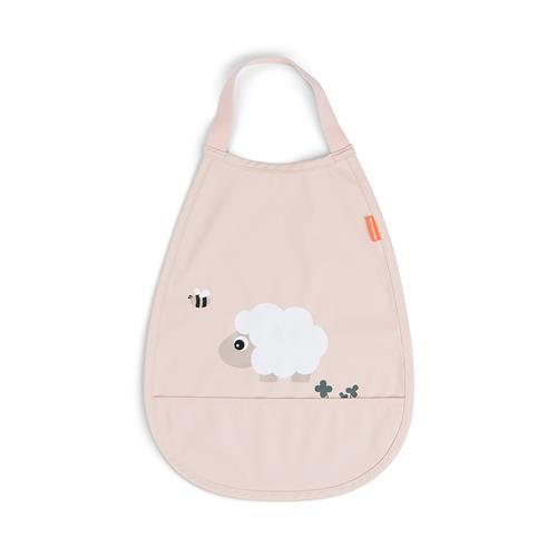 Done by Deer Pull-Over Bib Tiny Farm Powder Powder One Size  Lyserød  One Size  Unisex