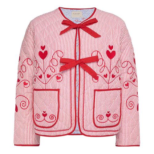 Sissel Edelbo Penny MOMMY Jakke Red Stripes One Size      kvinde