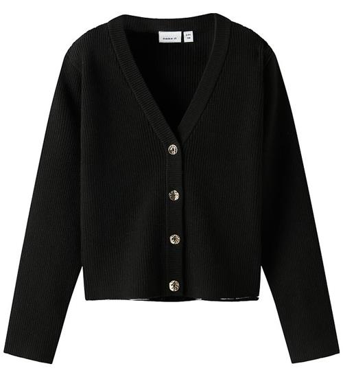Name It Cardigan - Strik - Rib - NkfLarenLise - Sort