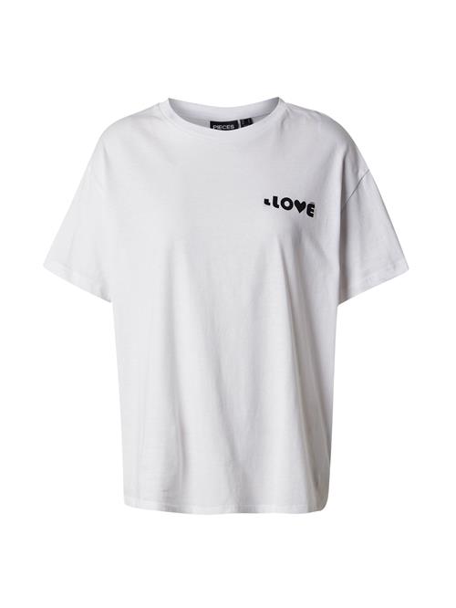 PIECES Shirts 'PCJINDLE'  sort / hvid