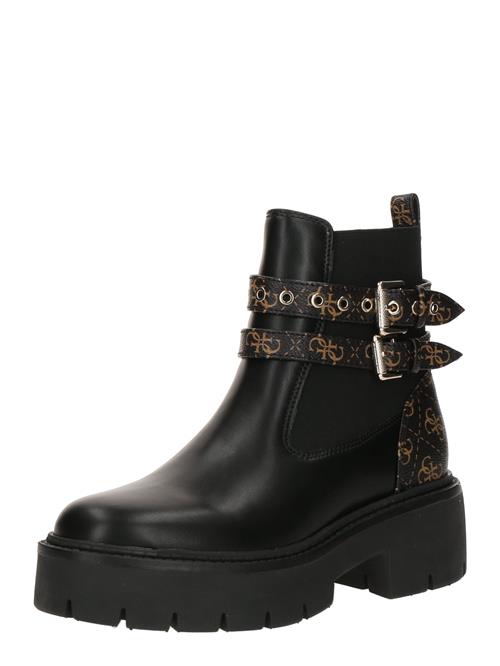 GUESS Chelsea Boots 'SADRINO'  lysebrun / sort