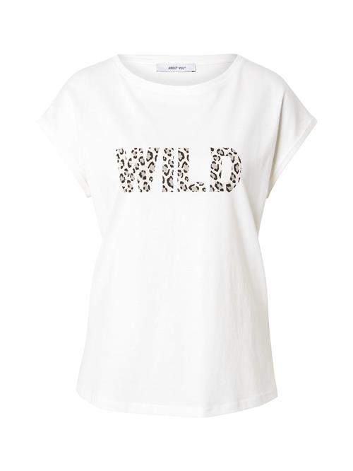 ABOUT YOU Shirts 'Fanny'  elfenben / sort / hvid