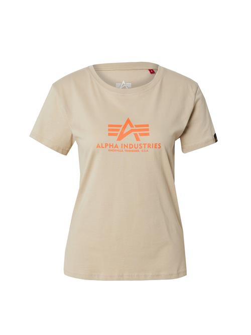 ALPHA INDUSTRIES Shirts  beige / orange