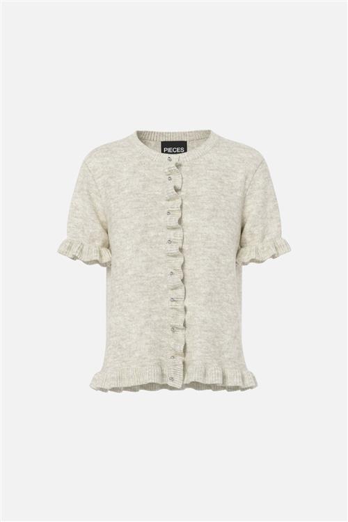Lydia Frill Knit Cardigan - Birch - XS - PIECES