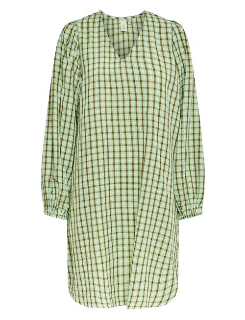 Yaschill Ls Short Dress - Ca YAS Green