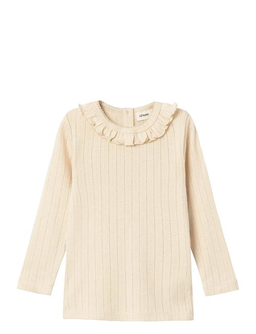 Nmfrachel Nis Ls Slim Top Lil Noos Lil'Atelier Cream