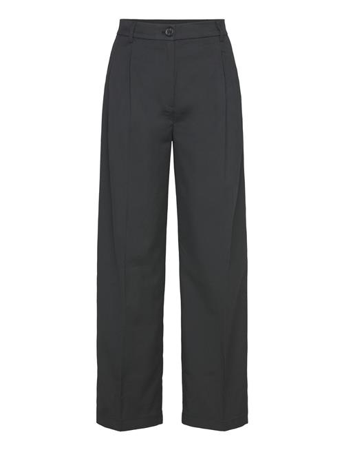 High Waist Wide Leg Trousers Monki Black