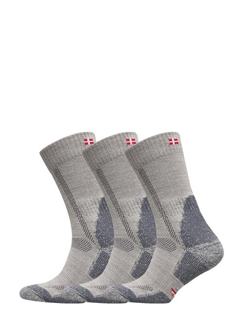 Classic Merino Wool Hiking Socks 3 Pack Danish Endurance Grey