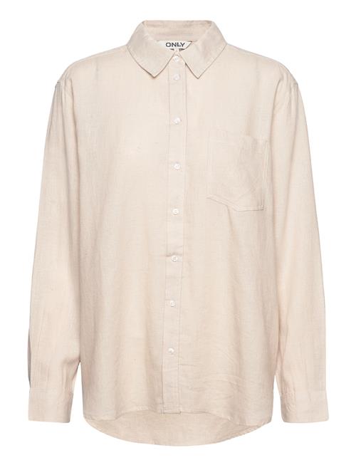 Onltokyo L/S Linen Blend Shirt Pnt ONLY Cream