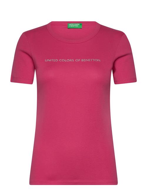 Se Short Sleeves T-Shirt United Colors Of Benetton Pink ved Booztlet