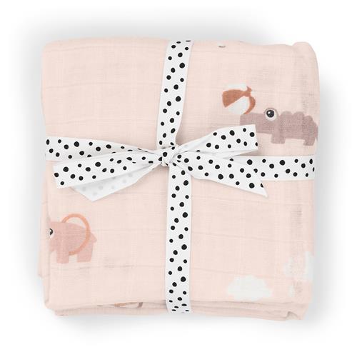 Done by Deer Burp Cloth 2-Pack Playground Powder Powder One Size  Lyserød  One Size  Unisex
