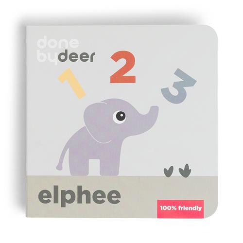 Done by Deer Board Book Counting Elphee Colour Mix Colour Mix One Size  Hvid  One Size  Unisex