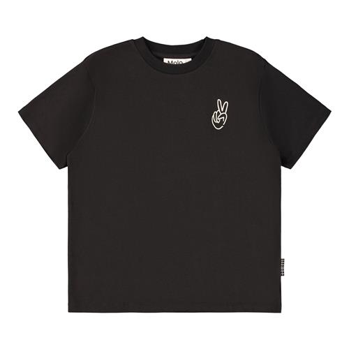 Molo Rodney T-Shirts Short Sleeves Peaceful Hand 122 cm  Sort  122 cm  Unisex