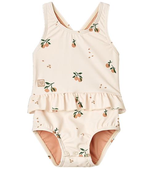 Se Liewood Badedragt - Baby - Amina - Peach/Sea Shell ved KidsWorld