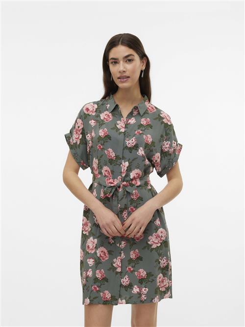 VERO MODA Blusekjole 'Easy Joy'  grøn / pink