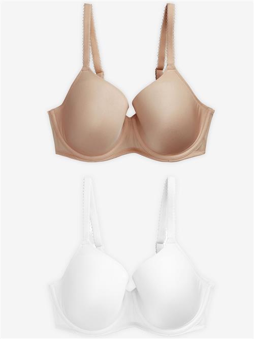 Se Next BH  mørkebeige / hvid ved About You