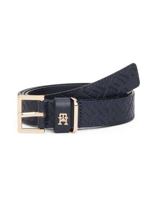 TOMMY HILFIGER Bælte 'SQUARE 2.5'  mørkeblå