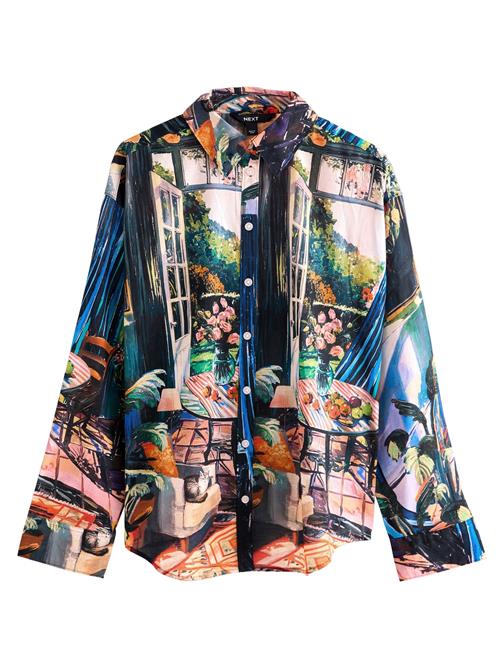 Next Bluse  blå / grøn / orange / sort