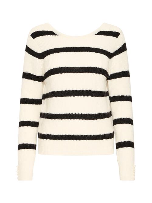 ICHI Pullover 'IHKAMARA'  ecru / natblå