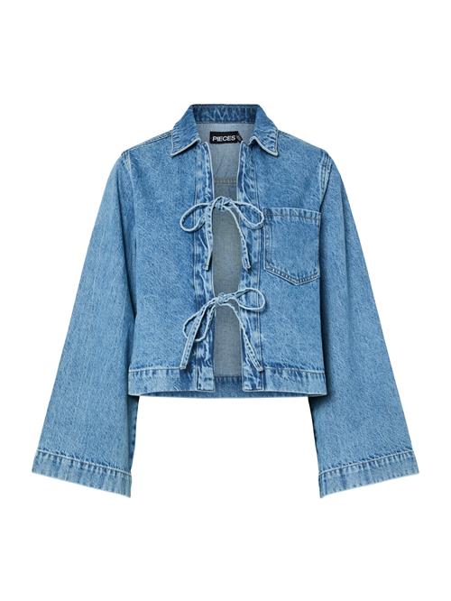 PIECES Bluse 'PCJULIET'  blue denim