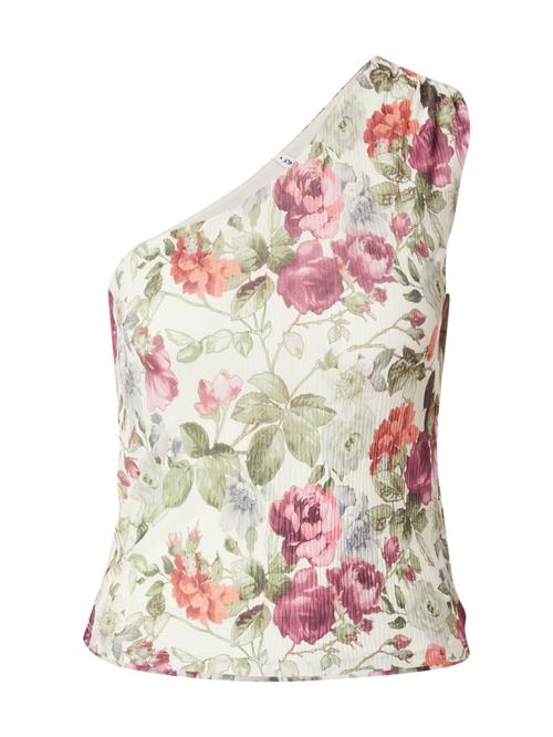 ONLY Overdel 'ONLMELANIA'  creme / oliven / cyclam / lys rød