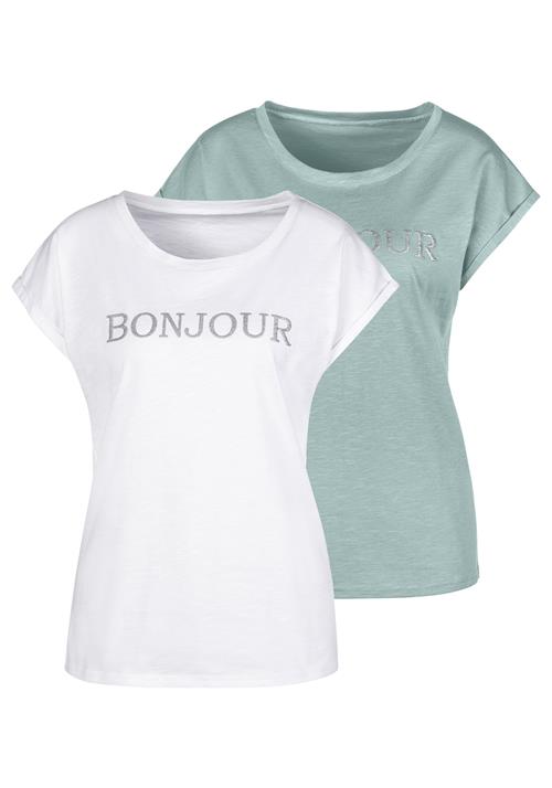 VIVANCE Shirts  pastelgrøn / offwhite