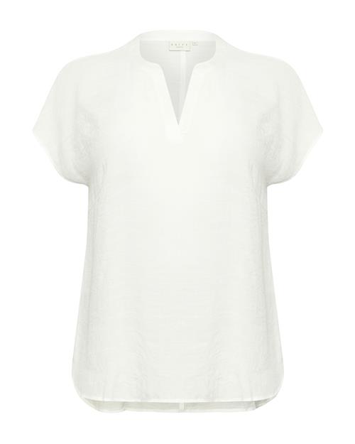 Se KAFFE CURVE Bluse 'KCAlia'  hvid ved About You