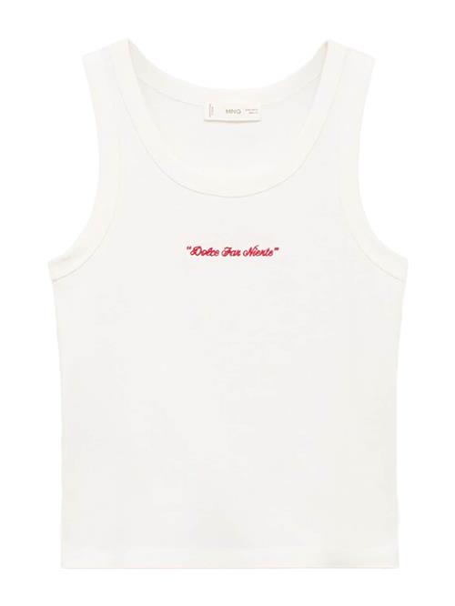 MANGO TEEN Overdel 'NIENTE'  rød / offwhite