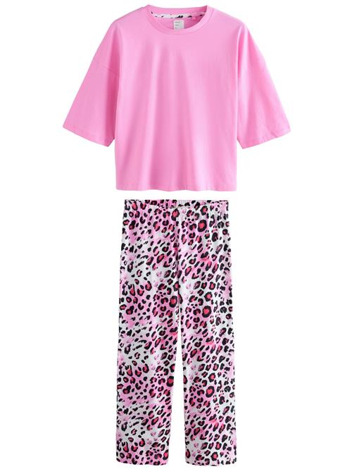 Next Pyjamas  pink / lys pink / sort / hvid